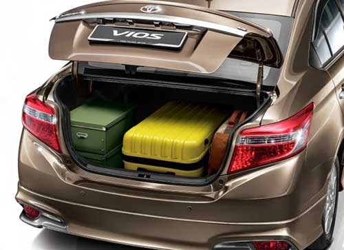 Trunk view of Nissan Almera